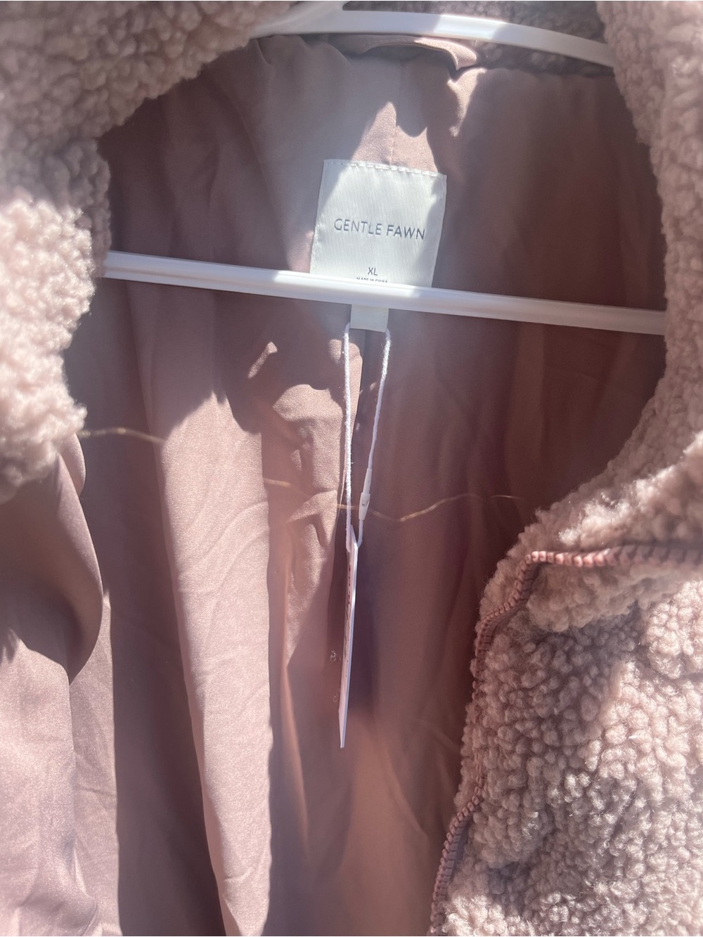 Gentle Fawn Women's Teddy Jacket in Light Taupe - Picture 2 of 3